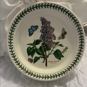 Portmeirion Botanical Garden Plate with Green and Purple Design